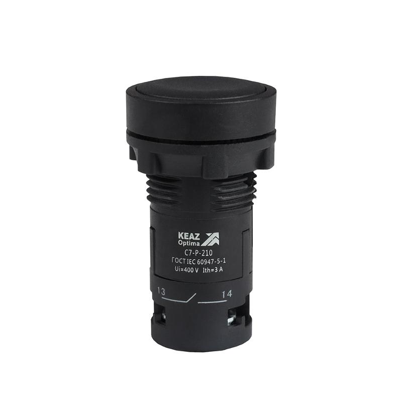 Кнопка OptiSignal Compact D22 C7-P-210 черная 1НО XB7NA21 | 362031 | КЭАЗ — КЭАЗ (Курский электроаппаратный завод)