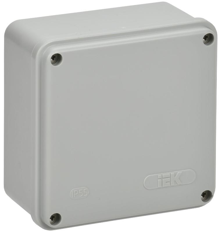 Коробка расп. КМ41260 о/п 100х100х50мм IP55 серая IEK | UKO11-100-110-050-K41-55S | IEK — фото 1 | Sento