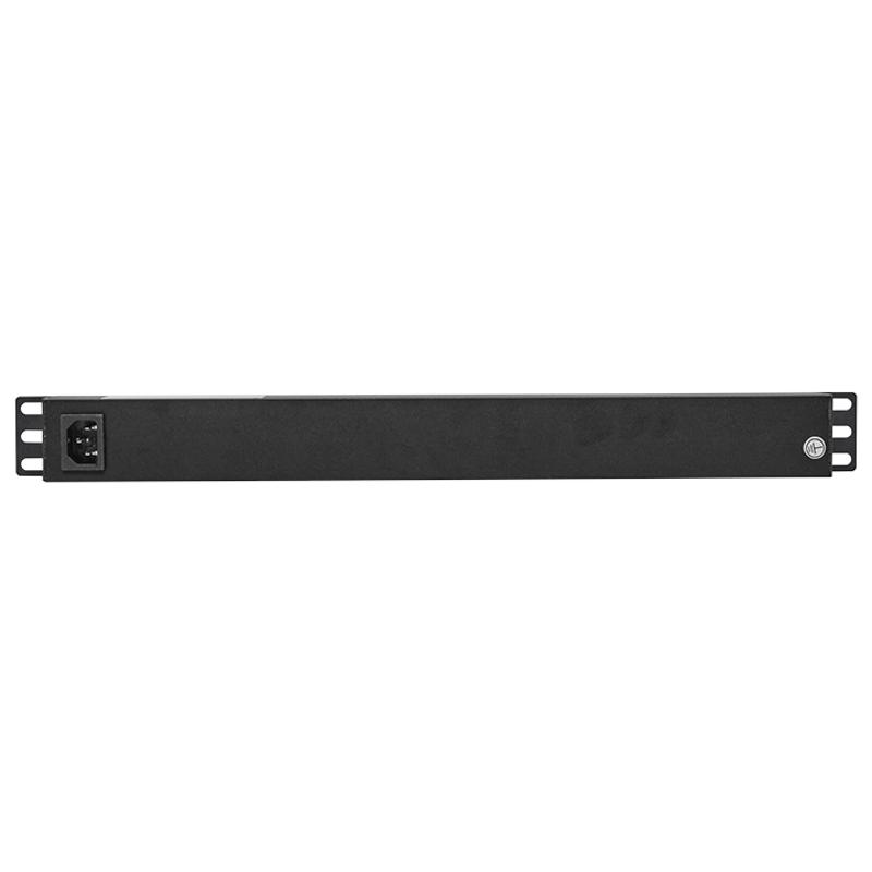 Блок розеток PDU TERACOM PRO 19" 1U 10А/250В 7 розеток Schuko с выключателем разъем C14 | TRP-HPD-LS-10A-7SH-C14 | EKF — миниатюра 2