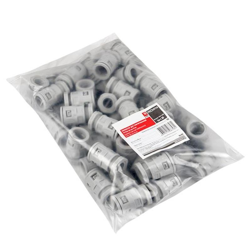 Коннектор для гофрированной трубы (20мм.) (50шт.) Plast EKFPROxima | kn-t-20 | EKF — миниатюра 8