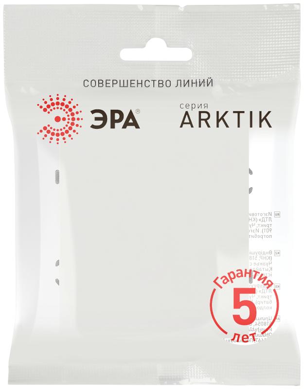 Кнопка Arktik 16-1109-08 10АХ-250В белый матовый | Б0070401 | ЭРА — миниатюра 2