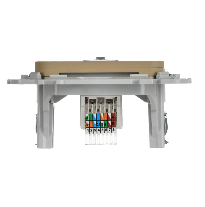 FLITE Розетка компьютерная RJ45 кат.6 UTP РК6-1-0-ФлХ хаки | FI-K12-2-K59 | IEK — миниатюра 4