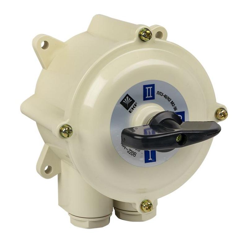 Пакетный  переключатель ПП 3-40/Н2 М2 пл. IP56 EKF PROxima | pp-3-40-4 | EKF — EKF