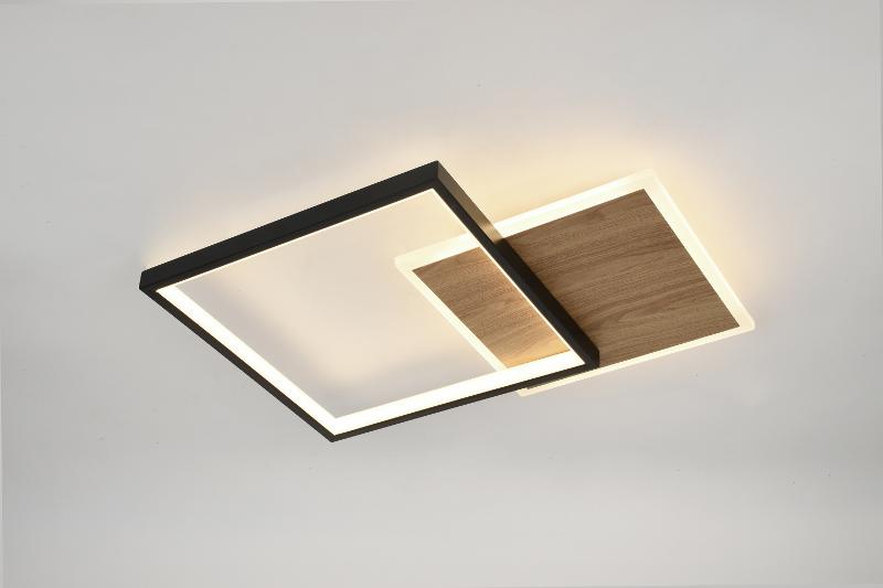 Светильник потолочный светодиодный  Модерн Ferre CLL-1-60-RC BK+Wood с ДУ 60W 3000-6500К черный/дерево | Б0069758 | ЭРА — миниатюра 4