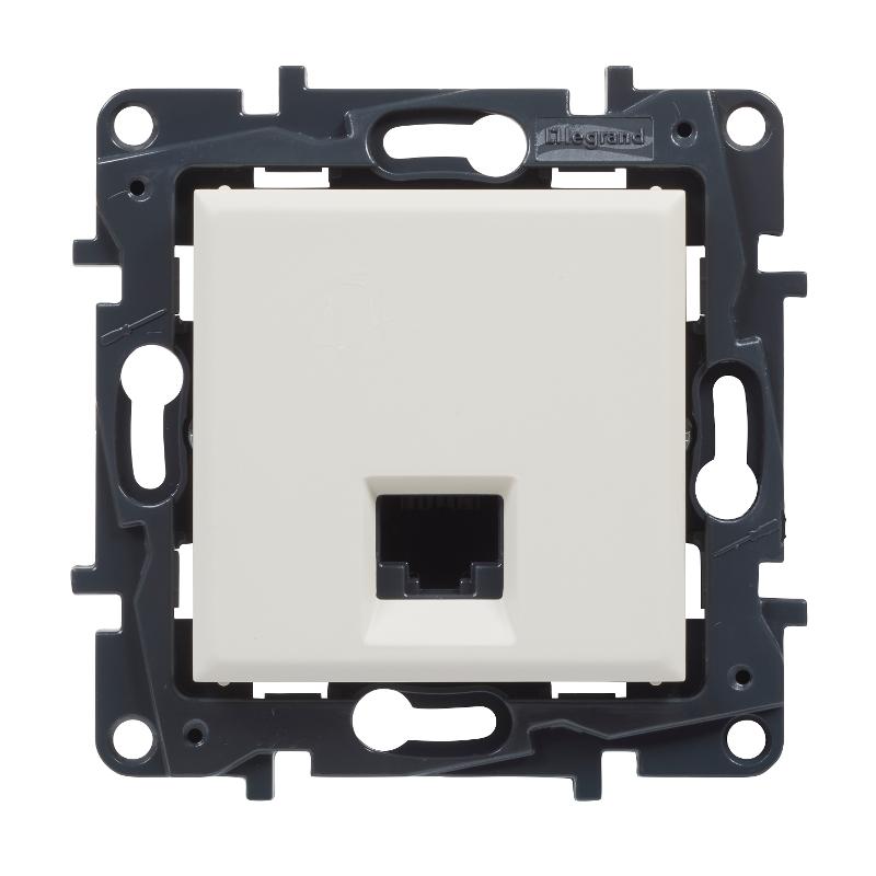 STRUCTURA Розетка комп. RJ45 кат.5Е UTP слоновая кость — миниатюра 2