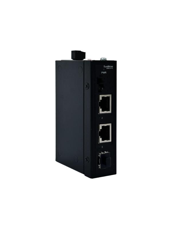 Неуправляемый промышленный коммутатор Ethernet, 2x10/100/1000BaseT, 1x100/1000BaseX SFP | NSETU103T02X01A | SE — Systeme Electric