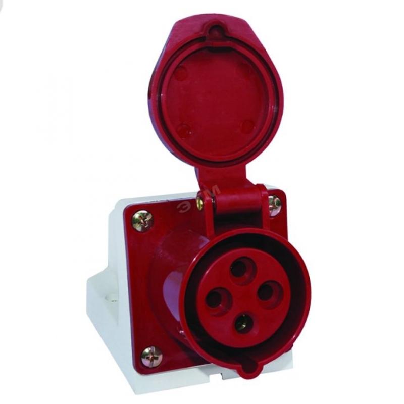 Розетка стационарная наружная 134 3Р+РЕ 63А 380В IP67 EKF PROxima | ps-134-63-380 | EKF — EKF