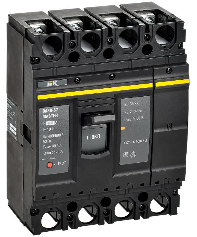 Выкл. авт. ВА88-37 4P 400А 35кА MASTER  | SVA40-4-0400-02 | ИЭК — IEK (ИЭК)