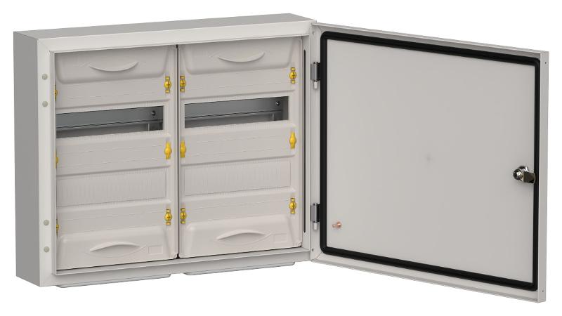 TITAN 5 Корпус металлический ЩРн-48 (2х24) 460х570х140 IP54 серый  | TI5-50-N-2X024-54-7035 | IEK — IEK (ИЭК)