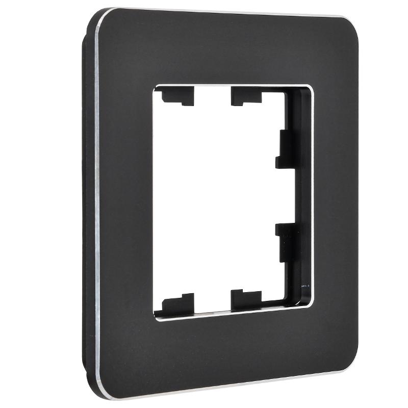 BRITE Рамка 1-ая РУ-1-1-Бр металл черный RE | BR-M12-M-01-K02 | IEK — миниатюра 3