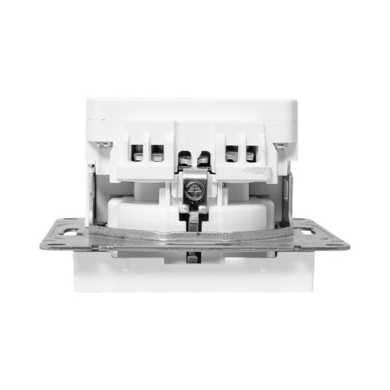 Механизм розетки с USB-A+С - 2шт, 16А, с заземлением, со шторками, алюминий Эпика EKF | UP1-SOA-111-USBA+USBC | EKF — миниатюра 9