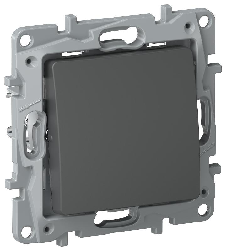 IEKETIKA Перекл. 1кл. самовозв. 6Р 6А б/к 6712141 графит | 6712141 | IEK — IEK (ИЭК)