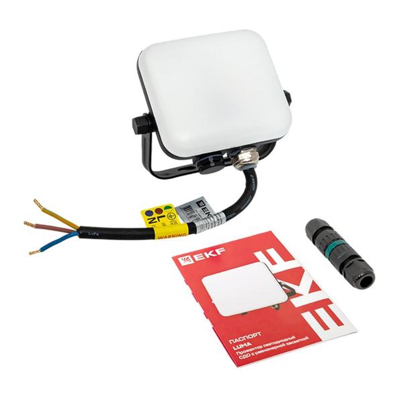 Прожектор светодиодный СДО-4001 10Вт 4000К IP65 с равномерной засветкой LUMA EKF | FLL-4001-10-4000 | EKF — миниатюра 19