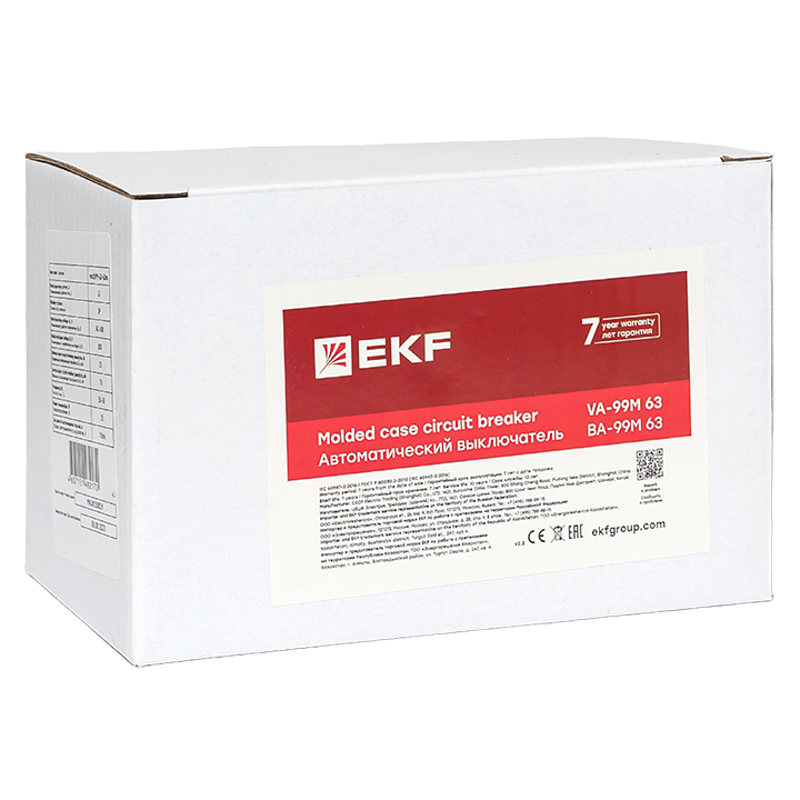 Выключатель автоматический ВА-99М 63/63А 3P 25кА EKF Basic | mccb99-63-63m | EKF — миниатюра 12