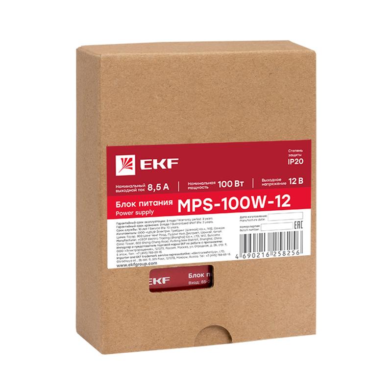 Блок питания 12В MPS-100W-12 Proxima | mps-100w-12 | EKF — миниатюра 2