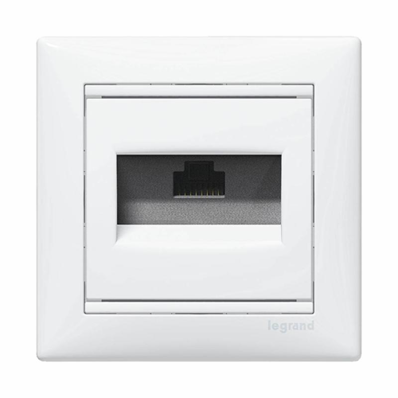 Valena Белый Розетка комп(RJ45) 1-ая 6 кат UTP — миниатюра 2