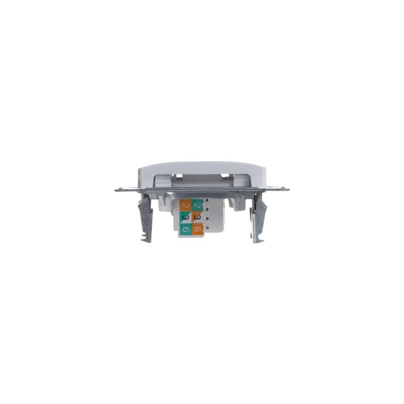 Glossa Белый Розетка 2-ая компьютерная RJ45+RJ45, кат.5E | GSL000185KK | SE — миниатюра 2