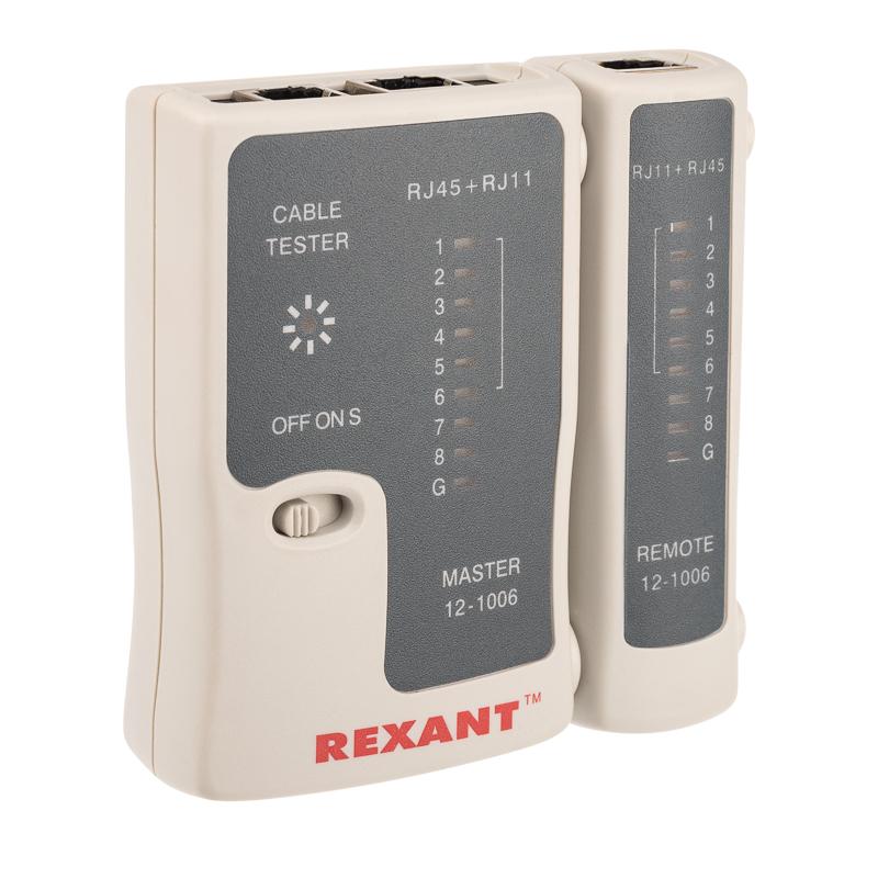 Тестер Кабеля  RJ-45+RJ-11 - 468 | 12-1006 | REXANT — REXANT