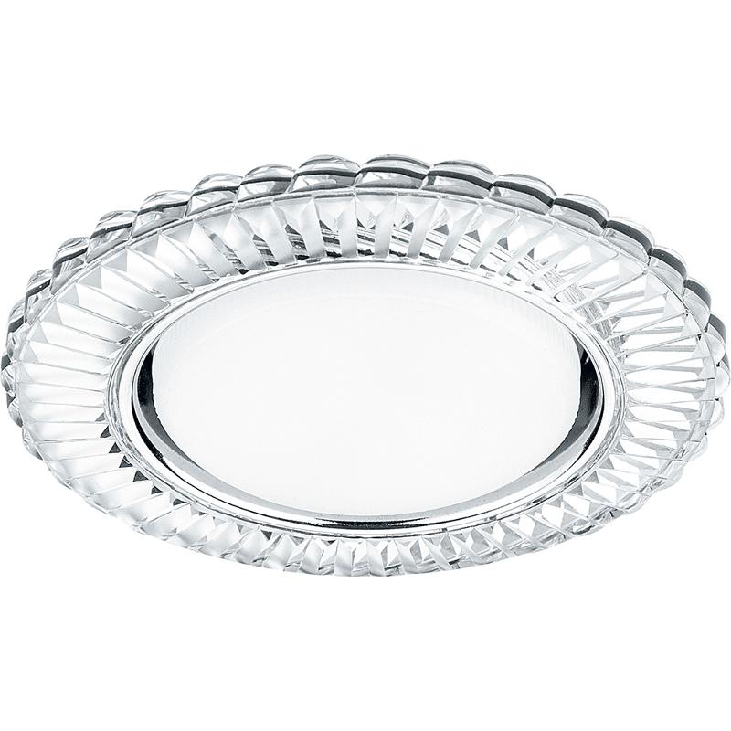 Светильник встраиваемый с белой LED подсветкой CD4044 потолочный GX53 без лампы, прозрачный, хром | 41306 | Feron — миниатюра 2