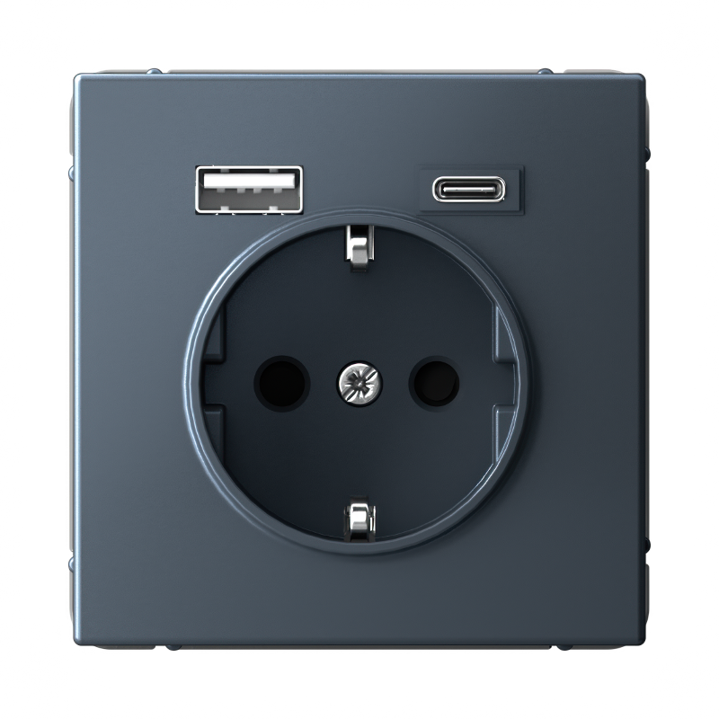 ArtGallery Грифель Розетка 16А с 2 USB A+C, 5В/2,4А/3,0А, 2х5В/1,5А, механизм | GAL000732 | SE — Systeme Electric