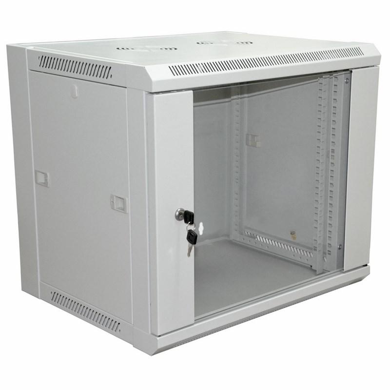 19" Настенный шкаф PRO 18U 600×450×964 мм (ШxГxВ) - передняя дверь стекло, боковые стенки съемные (разобранный) RAL 7035 | 04-2204 | REXANT — фото 1 | Sento
