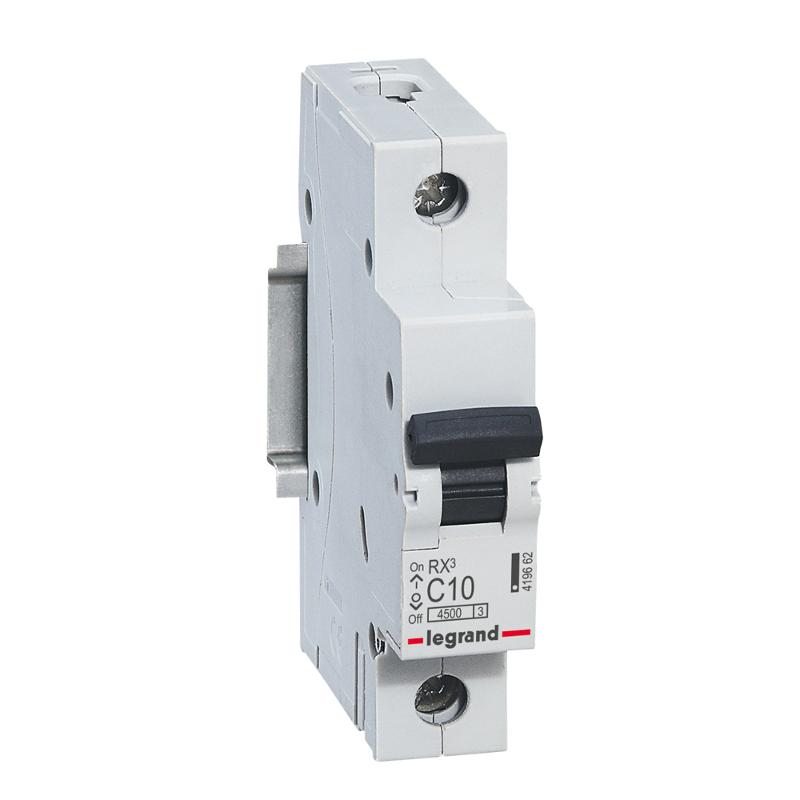 Выключатель автоматический  однополюсный RX3 4500 10А C 4,5кА | 419662 | Legrand — Legrand