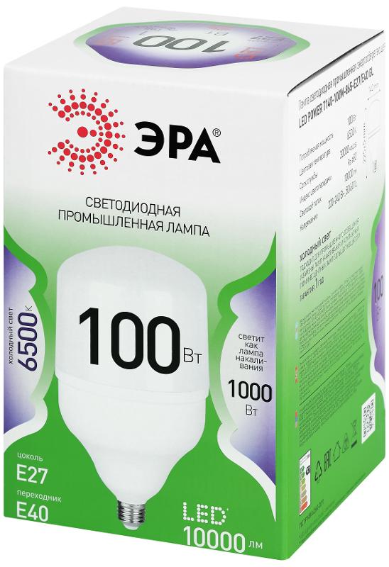 Лампа светодиодная  GREEN LINE LED POWER T140-100W-865-E27/E40 GL Е27/Е40 100 Вт колокол холодный свет | Б0067055 | ЭРА — миниатюра 5