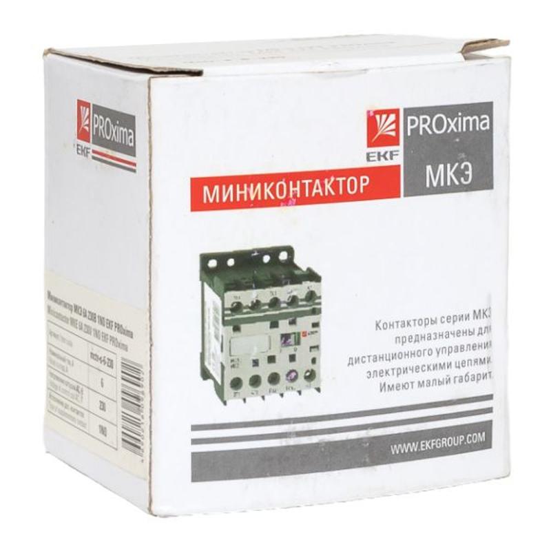 Миниконтактор МКЭ 6А 230В 1NO EKF PROxima | Mctr-s-6-230 | EKF — миниатюра 24