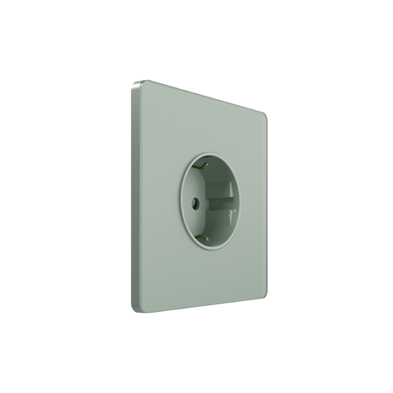 Systeme Infinity, Розетка С/У с ЗК (250В, 16А, защит.шторки), Таежное утро — фото 1 | Sento
