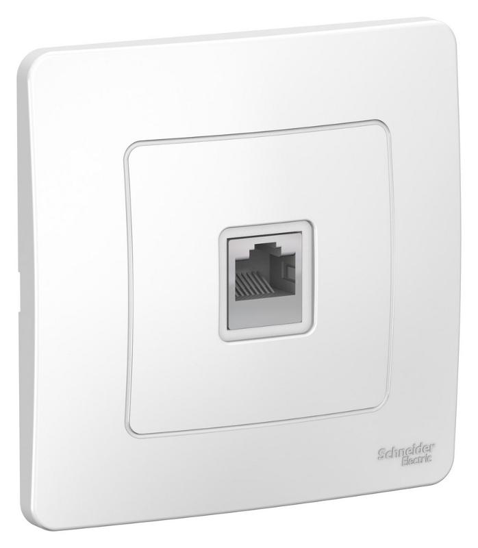 Blanca Белый С/У Розетка компьютерная RJ45 | BLNIS045001 | SE — миниатюра 2