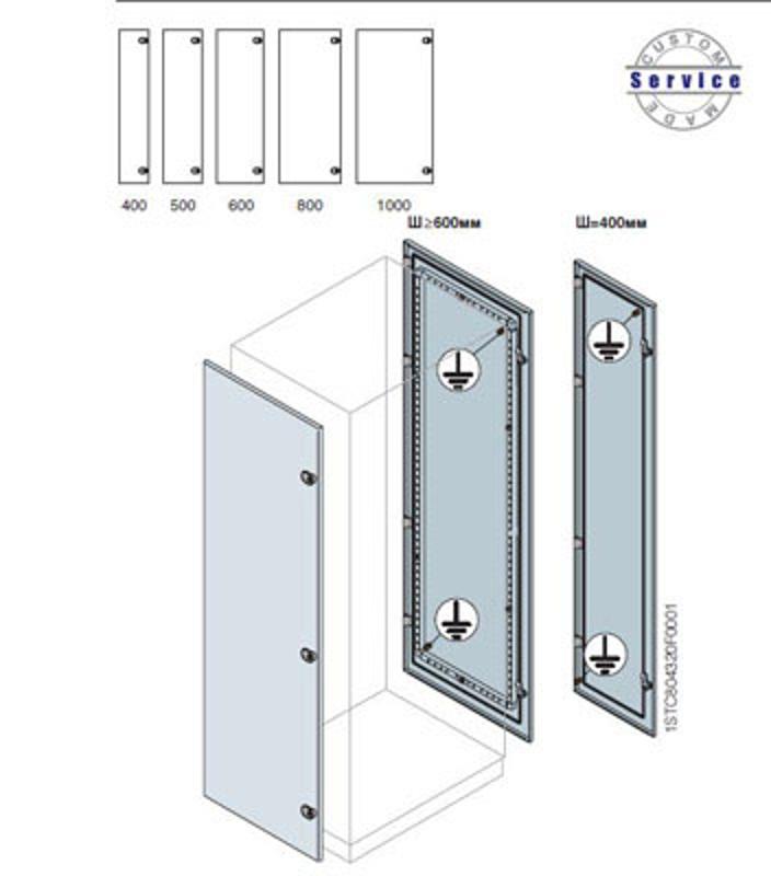 Дверь боковая 1800x400мм ВхГ | EC1841K | ABB — ABB