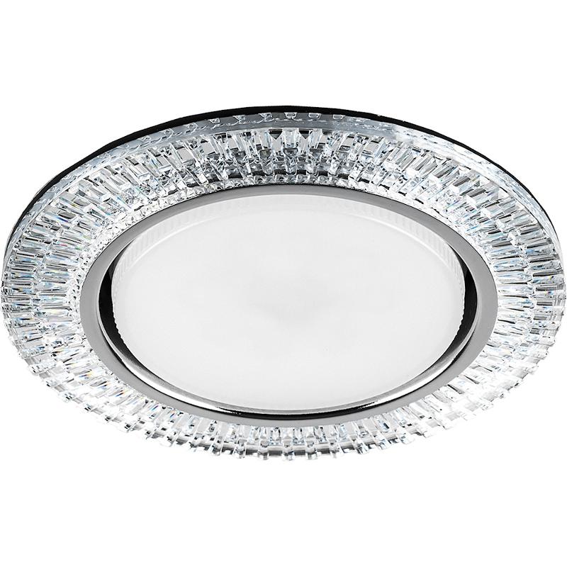 Светильник потолочный встраиваемый под лампу GX53 CD4033 20LED*2835 SMD 4000K, 15W GX53, без лампы, прозрачный, хром | 32997 | FERON — Feron