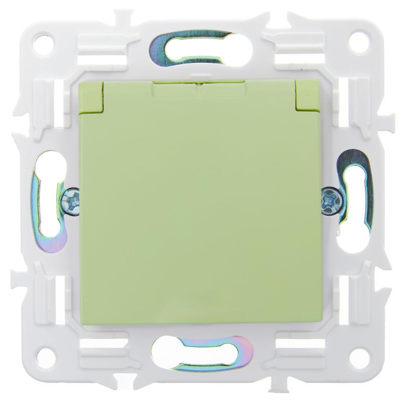 SKANDY Розетка з/к/ш кр. 16А IP44 SK-R11M мятный | SK-R16-16-44-K06 | IEK — миниатюра 2