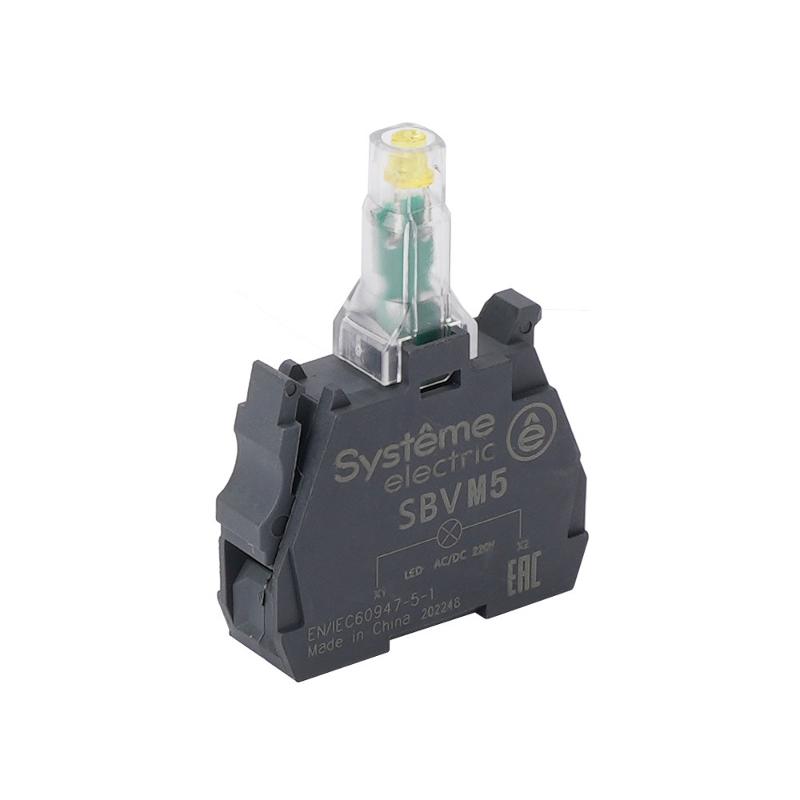 Световой блок желтый LED 24В DC | SBVB5 | SE — Systeme Electric