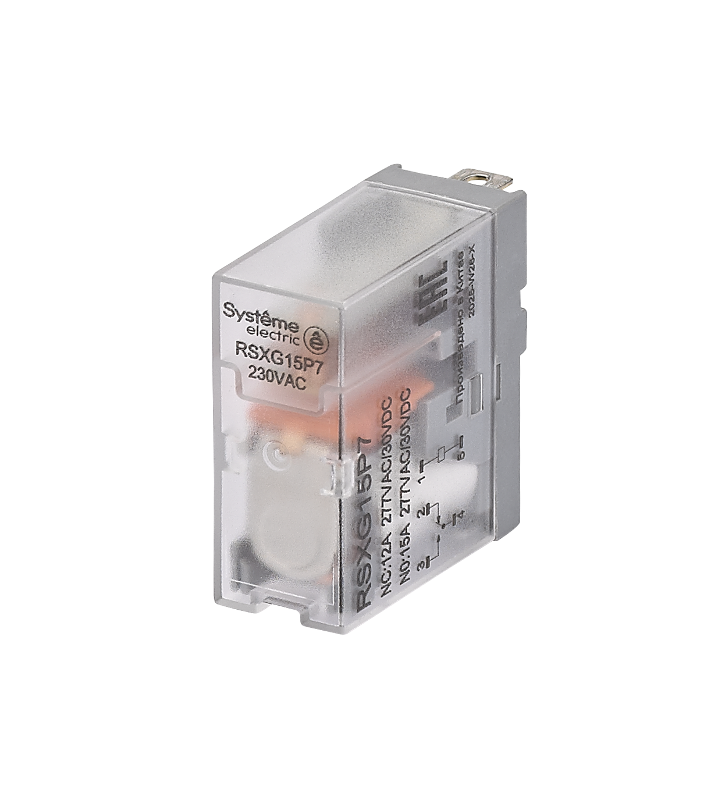 Реле 12A 1CO 230VAC | RSXG15P7 | SE — Systeme Electric