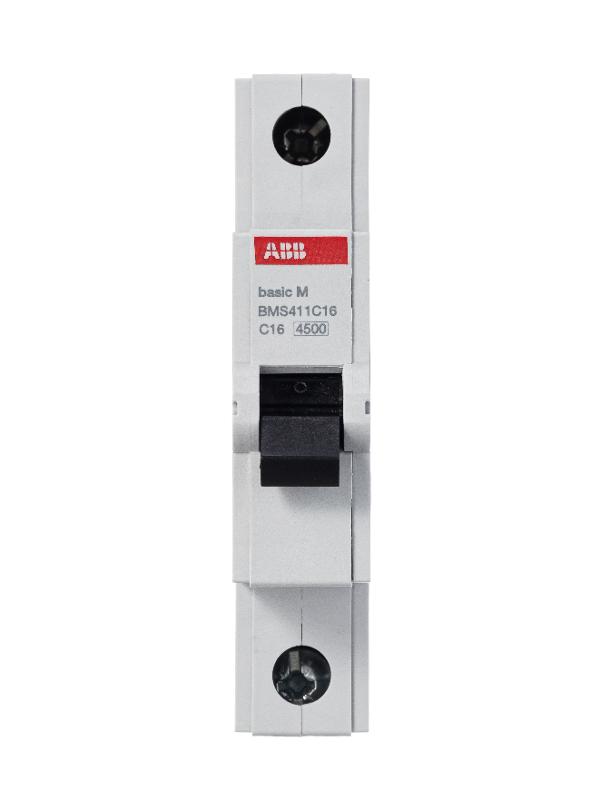 Выключатель автоматический однополюсный BMS411C16 16А C 4,5кА (BMS411C16) | 2CDS641041R0164 | ABB — миниатюра 4