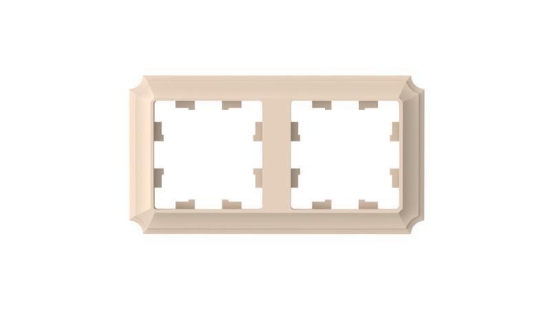 AtlasDesign Antique Песочный Рамка 2-ая, универсальная | ATN101202 | SE — Systeme Electric
