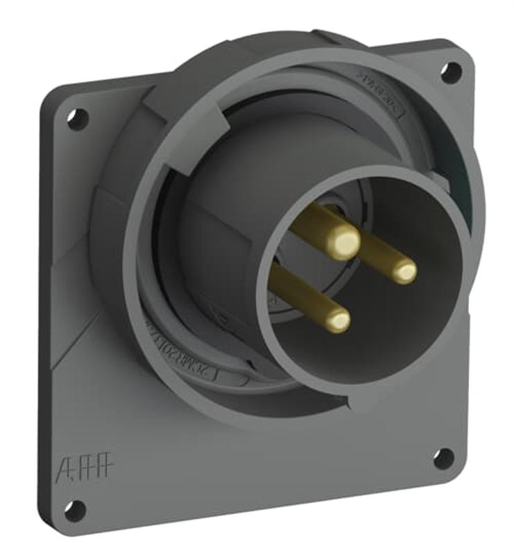 Вилка с прямым фланцем Easy&Safe 216EBU1W,16A,2P+E,IP67,1ч|2CMA101257R1000| ABB — ABB