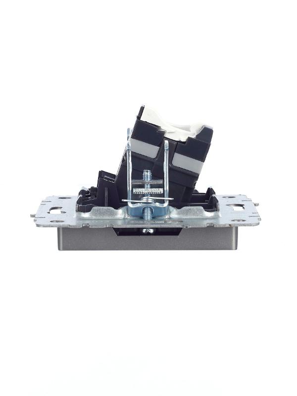 BRITE Розетка компьютерная RJ45 кат.5E РК10-БрС сталь | BR-K10-1-K46 | IEK — миниатюра 12