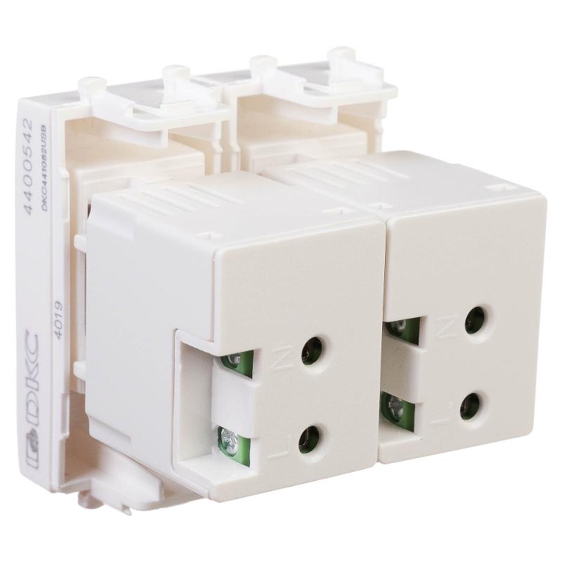 USB зарядное устройство "Белое облако", "Avanti", 2.1А, 2 мод. | 4400542 | DKC — миниатюра 7