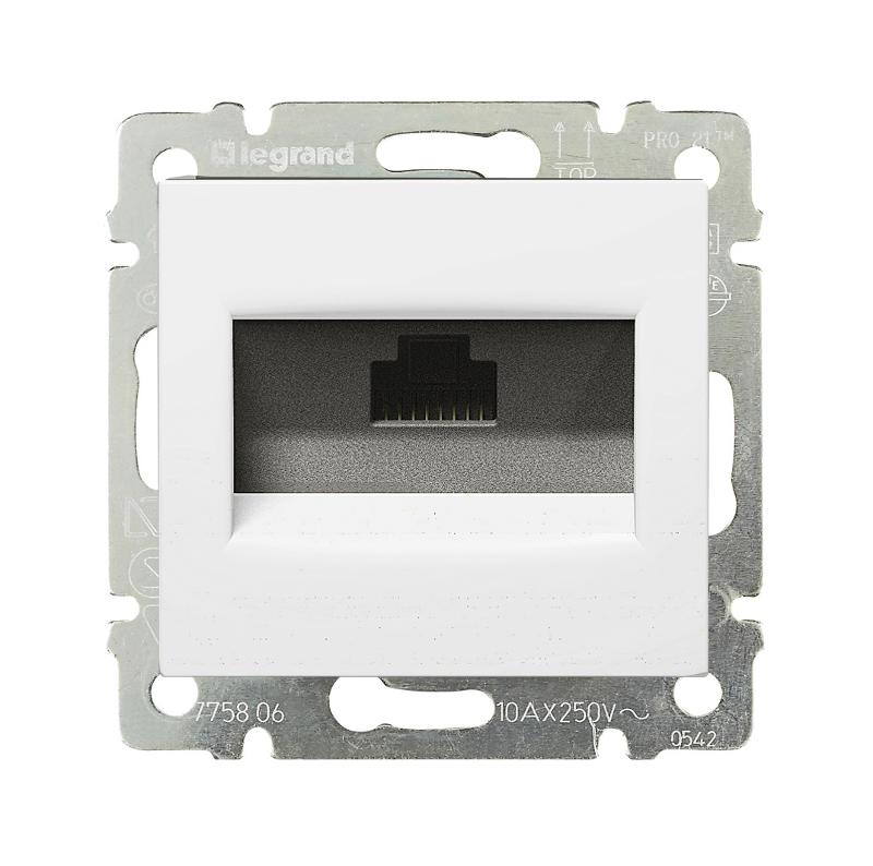 Valena Белый Розетка комп(RJ45) 1-ая 5 кат UTP — миниатюра 3