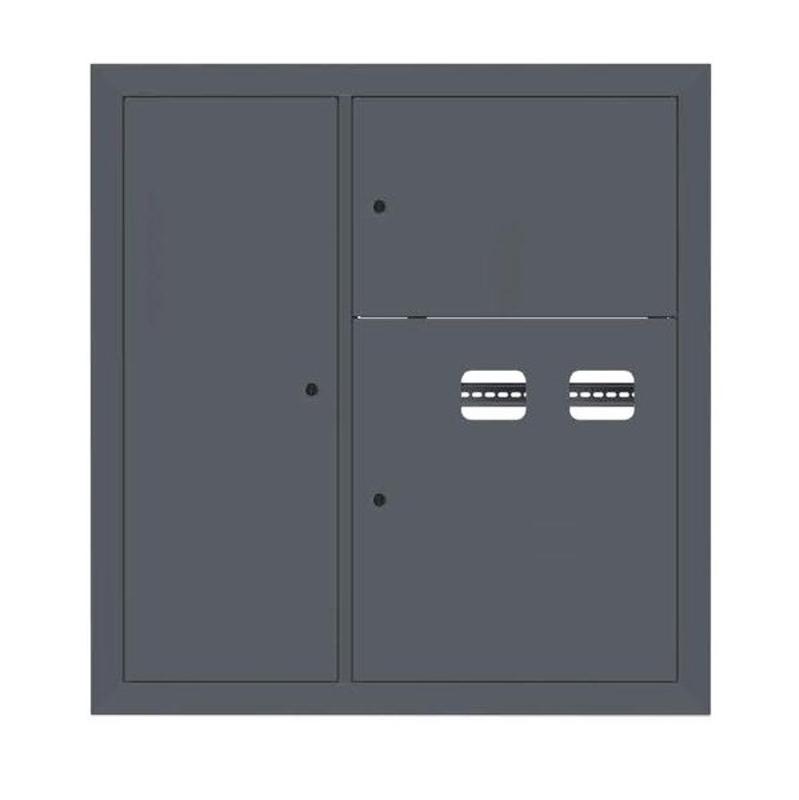 Щит этажный 2 кв. слаботочка слева RAL7016 (1000х950х150)  PROxima |mb29-v-2z-ral7016| EKF — фото 1 | Sento