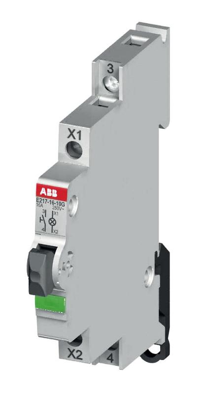 Выключатель кнопочный с подсветкой E217-16-01D | 2CCA703252R0001 | ABB — ABB