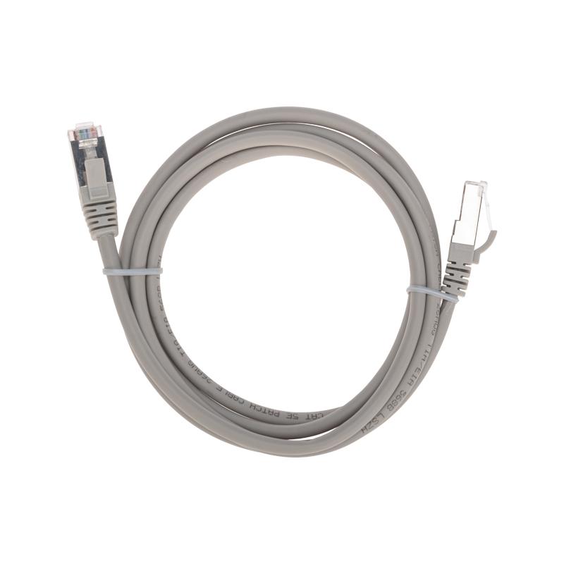 Патч-корд F/UTP, CAT 5e, RJ45-RJ45, 26AWG, LSZH, серый, 1,5м REXANT | 02-0110-105 | REXANT — фото 1 | Sento