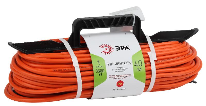 Удлинитель силовой ЭРА UFx-1e-3x1.5-40m-IP44 на рамке c/з 1 гн 40м ПВС 3x1.5 | Б0046813 | ЭРА — ЭРА (Энергия света)