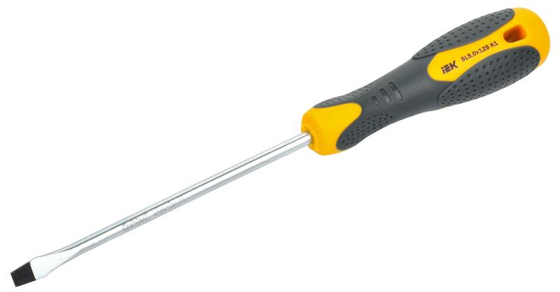 Отвертка SL5,0х125 ARMA2L 3 K1 | A2L3-SC10-K1-SL-50-125 | IEK — миниатюра 1
