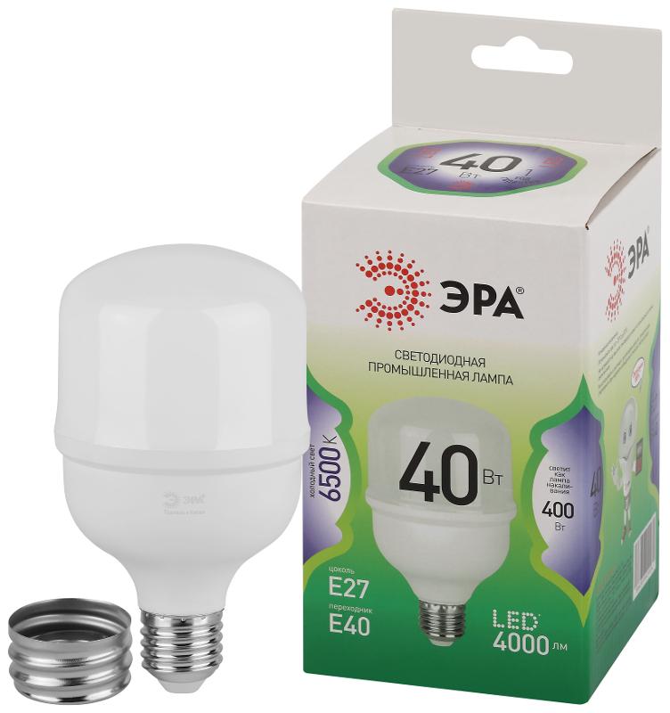 Лампа светодиодная  GREEN LINE LED POWER T80-40W-865-E27/E40 GL E27/E40 40 Вт колокол холодный свет | Б0067048 | ЭРА — миниатюра 1