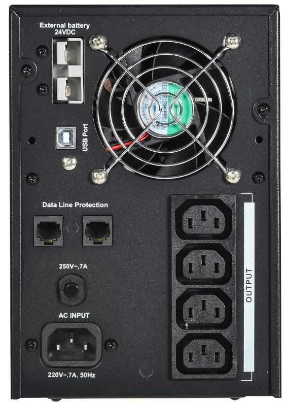 ITK ELECTRA LT ИБП 1кВА/0,8кВт без АКБ USB | ELT-1000VA-1-L | ITK — миниатюра 4