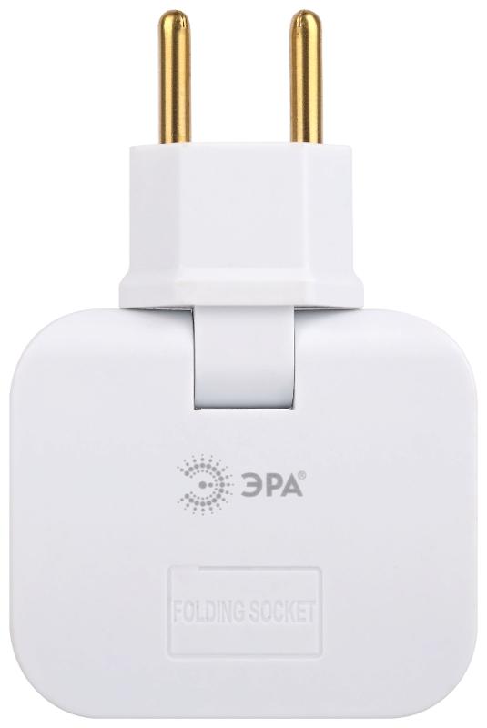 Разветвитель электрический ЭРА SPF-3-FL поворотный на 3 розетки 10А белый | Б0069088 | ЭРА — миниатюра 4