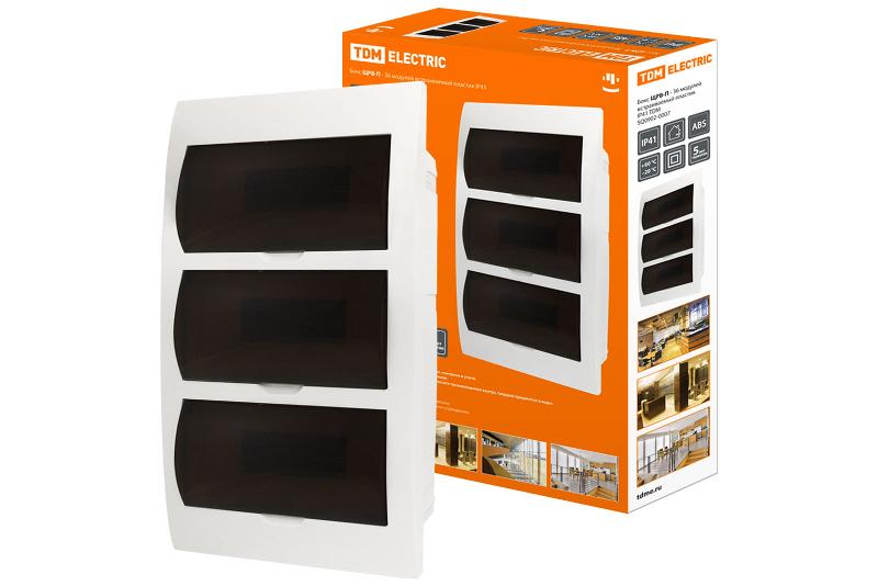 Бокс пластиковый встраиваемый ЩРВ-П-36 модулей IP40 | SQ0902-0007 | TDM — TDM ELECTRIC